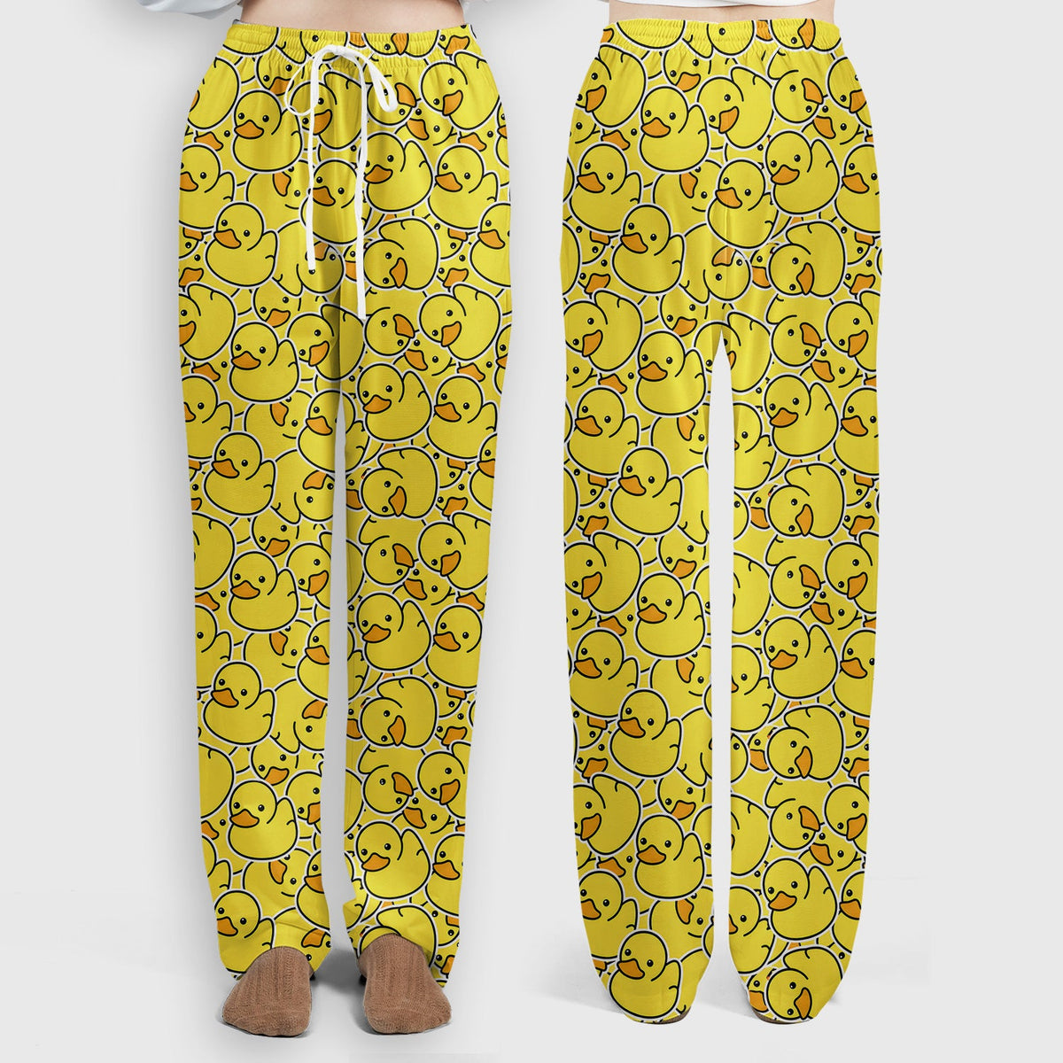 Yellow Rubber Duck Nurse Scrub Set