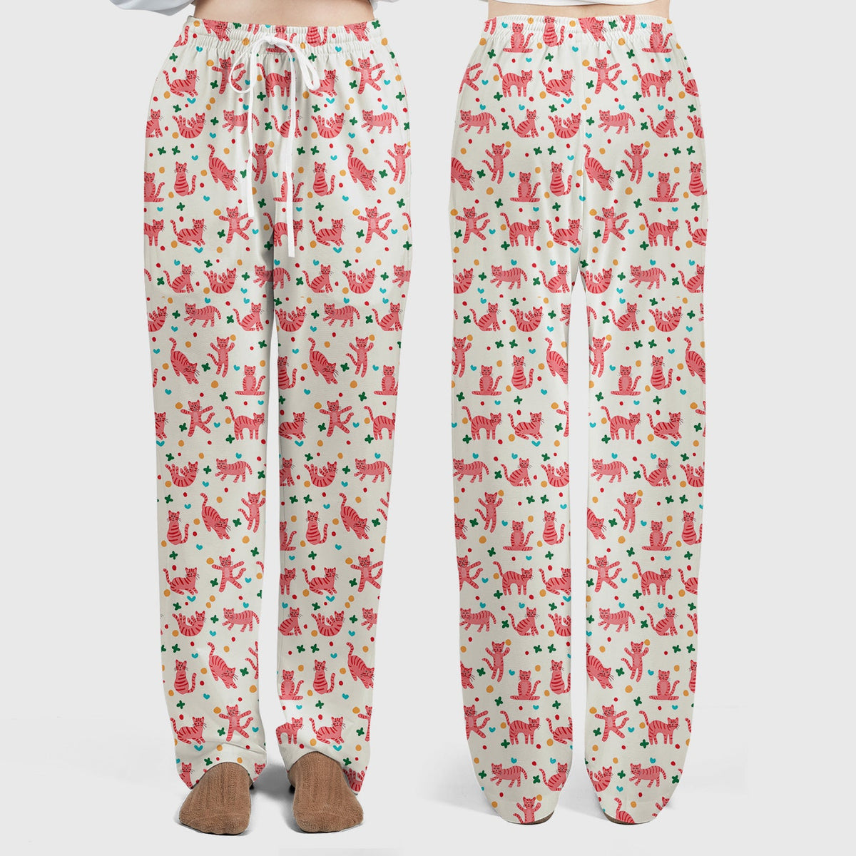 Pink Cat Nurse Scrub Set