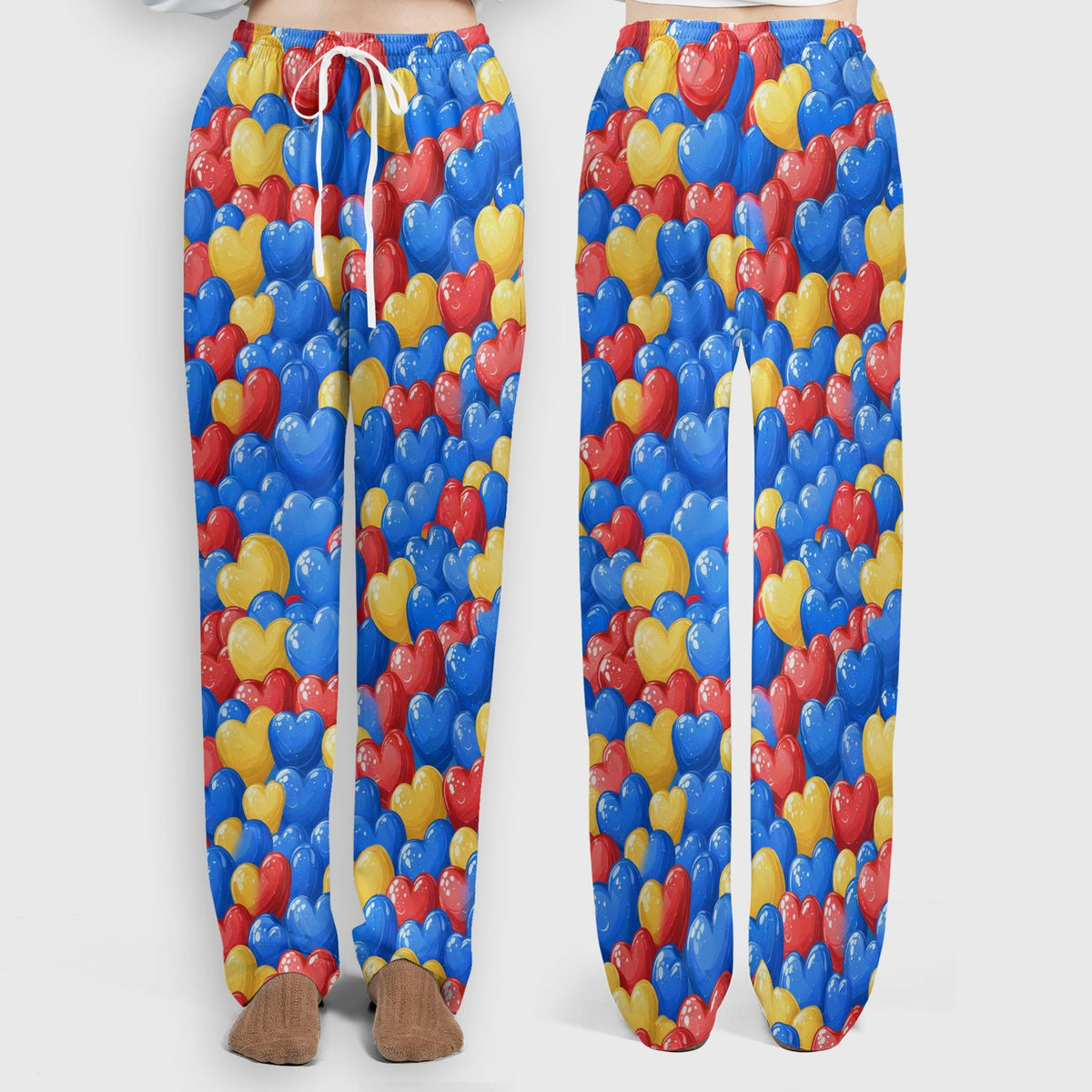 Colorful Autism Heart Nurse Scrub Set