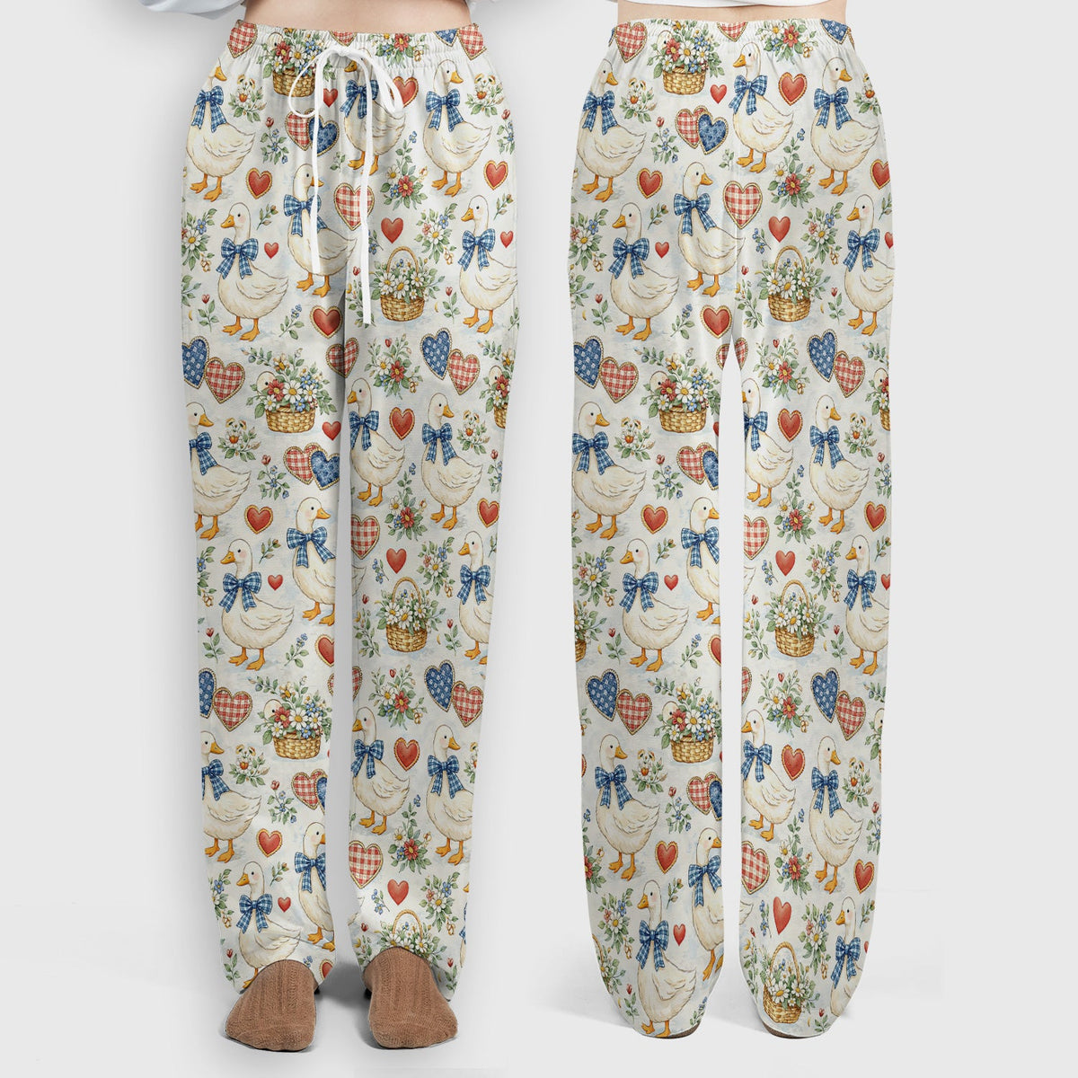 Duck Heart Floral Nurse Scrub Set