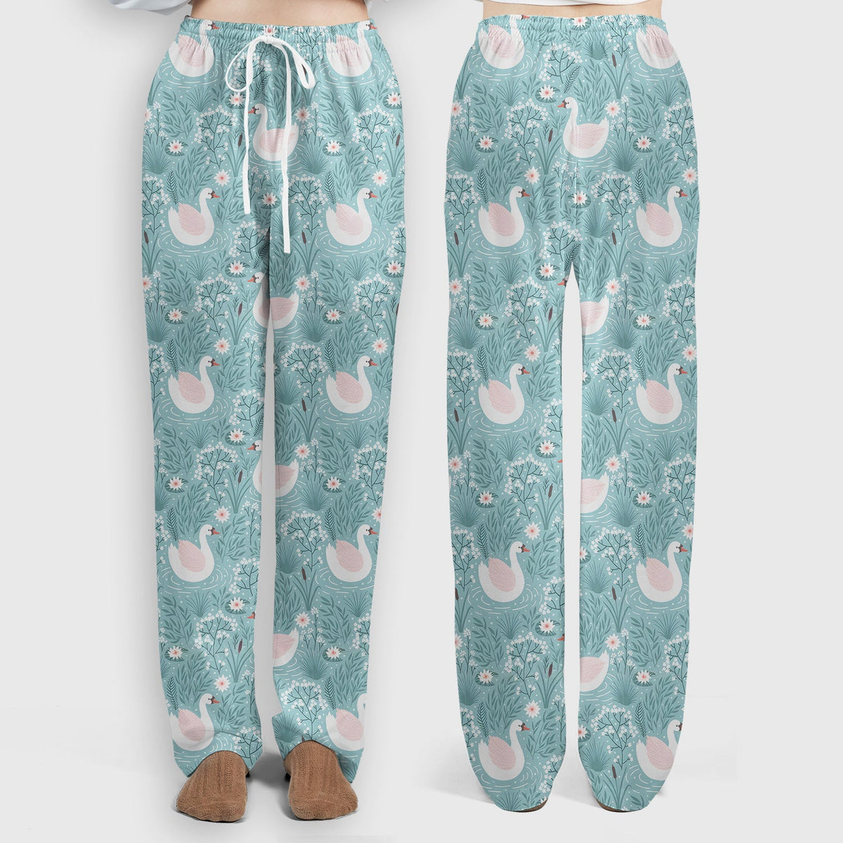 Sweet Swan Waterlily Garden Nurse Scrub Set