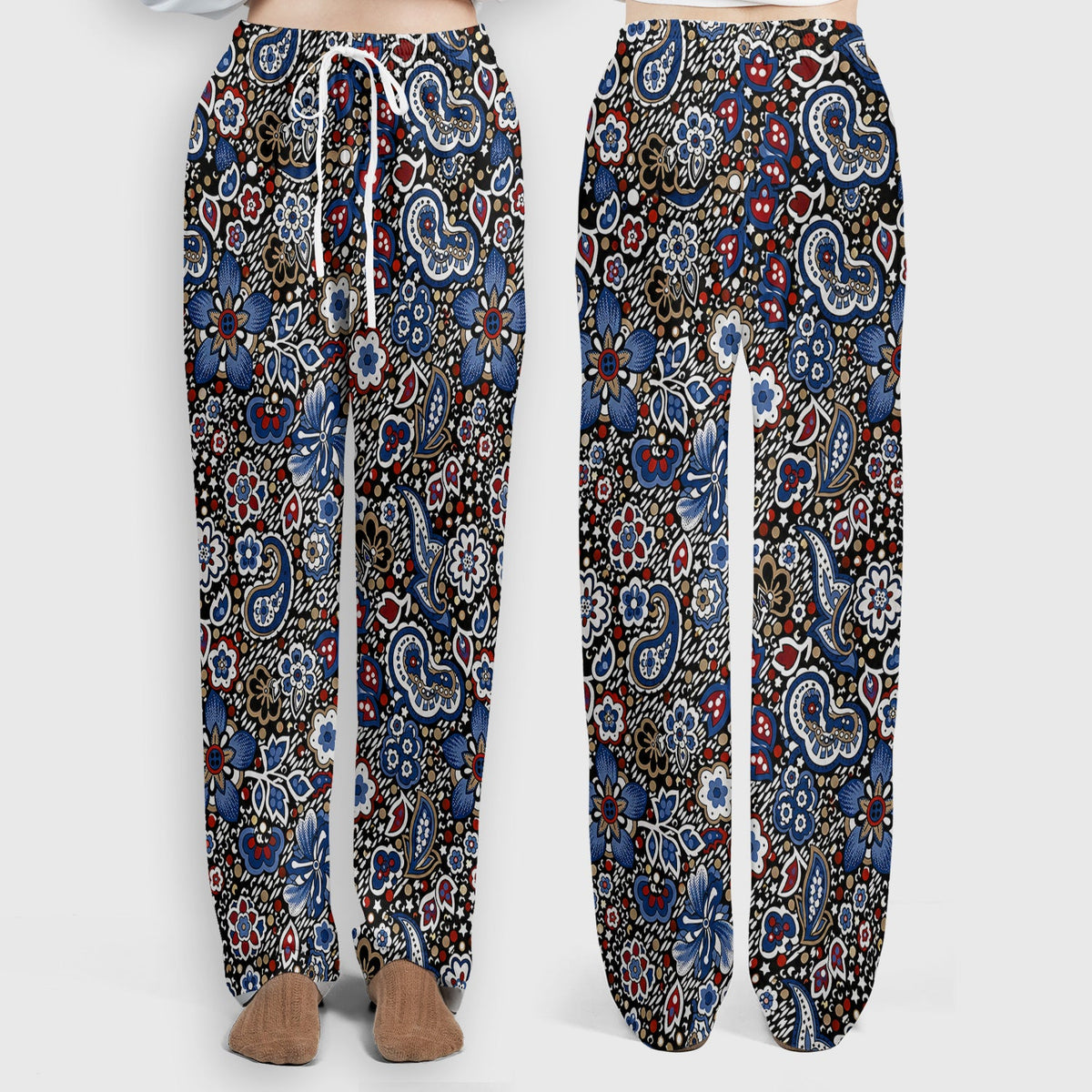 Classic Paisley Floral Nurse Scrub Set