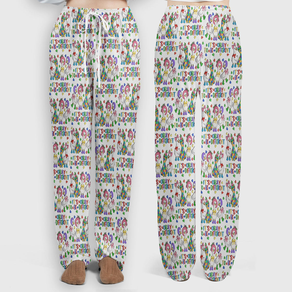 It's Okay To Be Different Duck Nurse Scrub Set