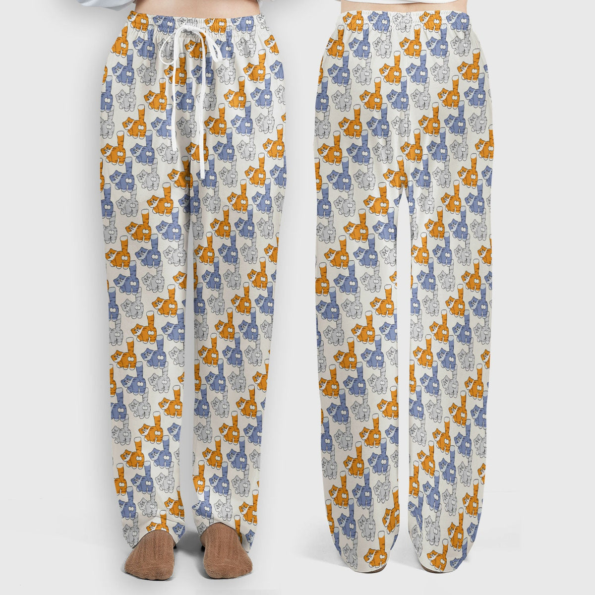 Cartoon Cat Nurse Scrub Set