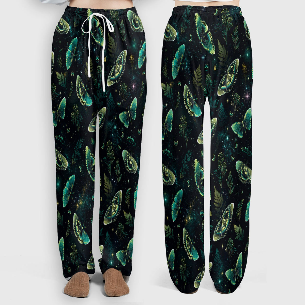 Mystical Moonlight Butterfly Garden Nurse Scrub Set II