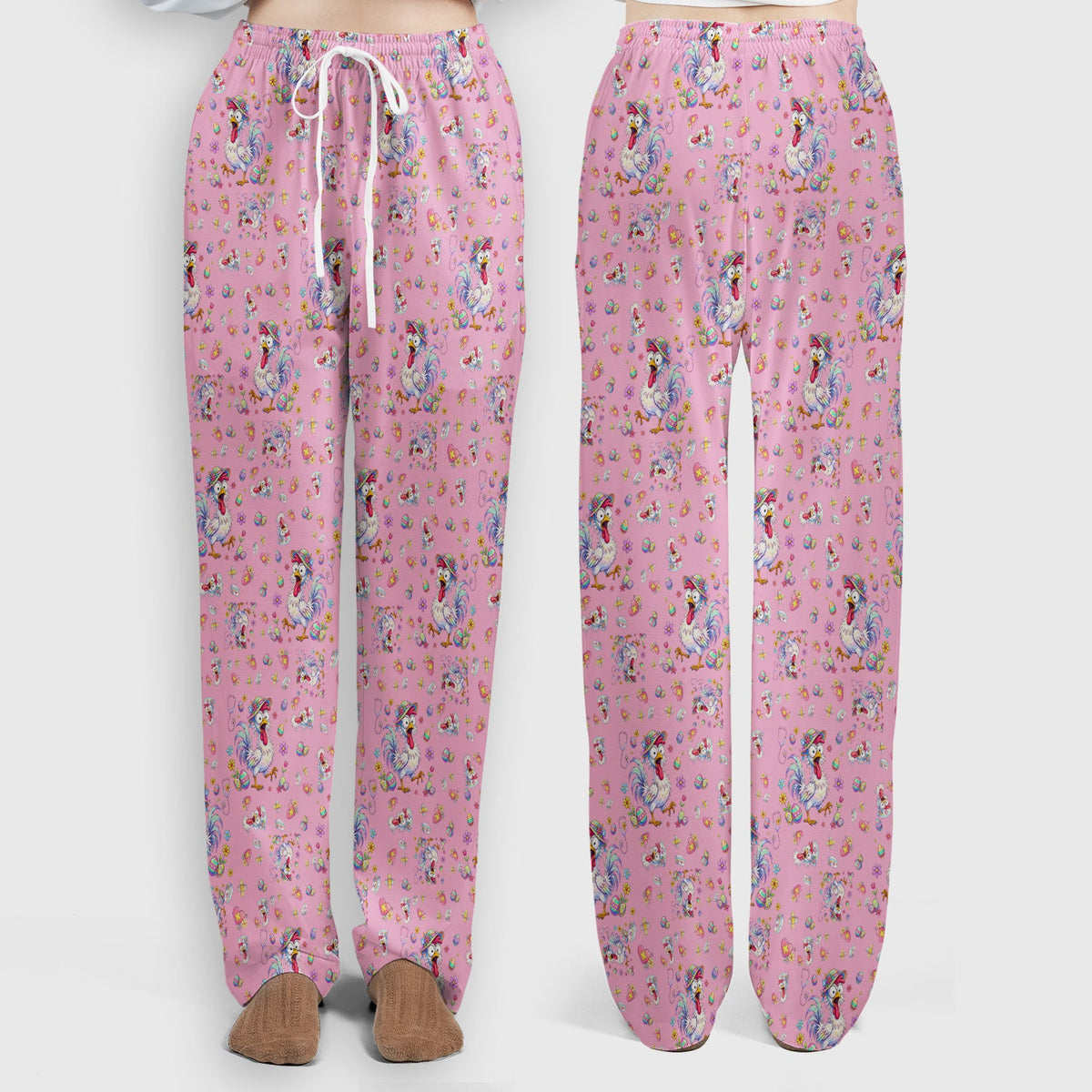 Easter Chicken Nurse Scrub Set
