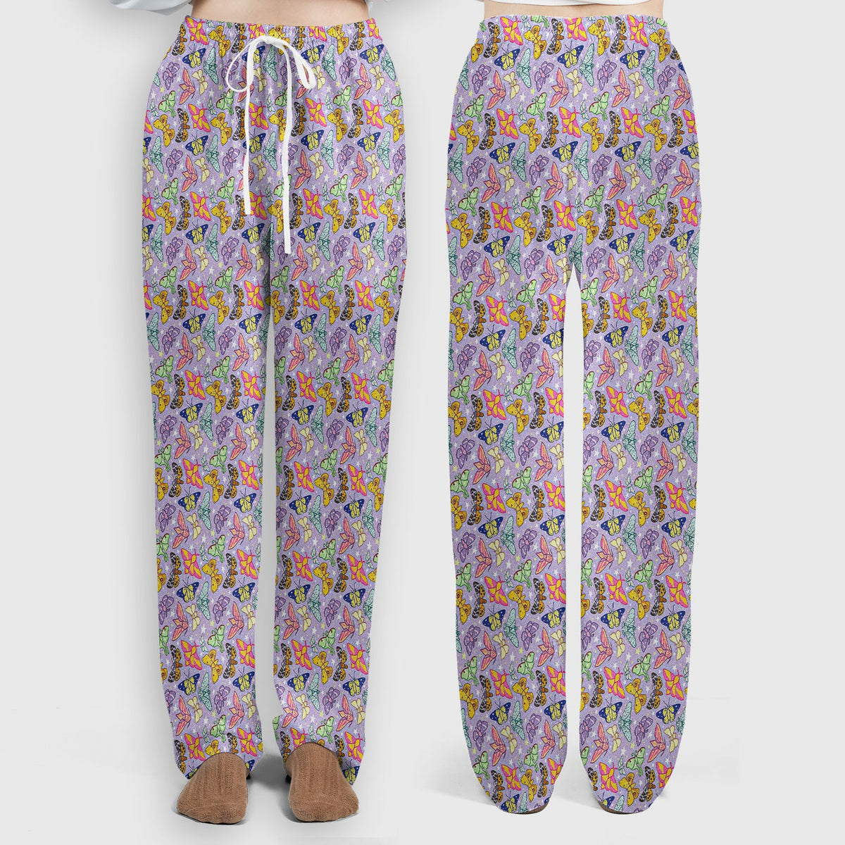 Colorful Butterfly Nurse Scrub Set