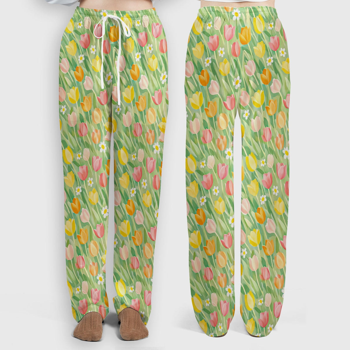 Cheerful Tulip Meadow Nurse Scrub Set