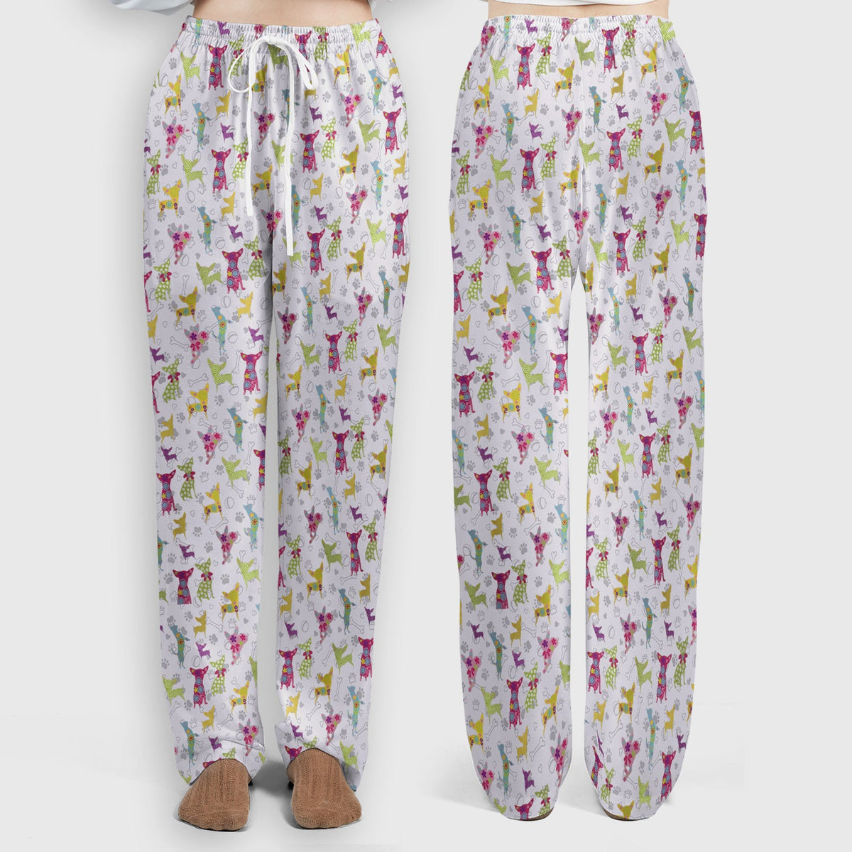 Colorful Playful Dog Nurse Scrub Set