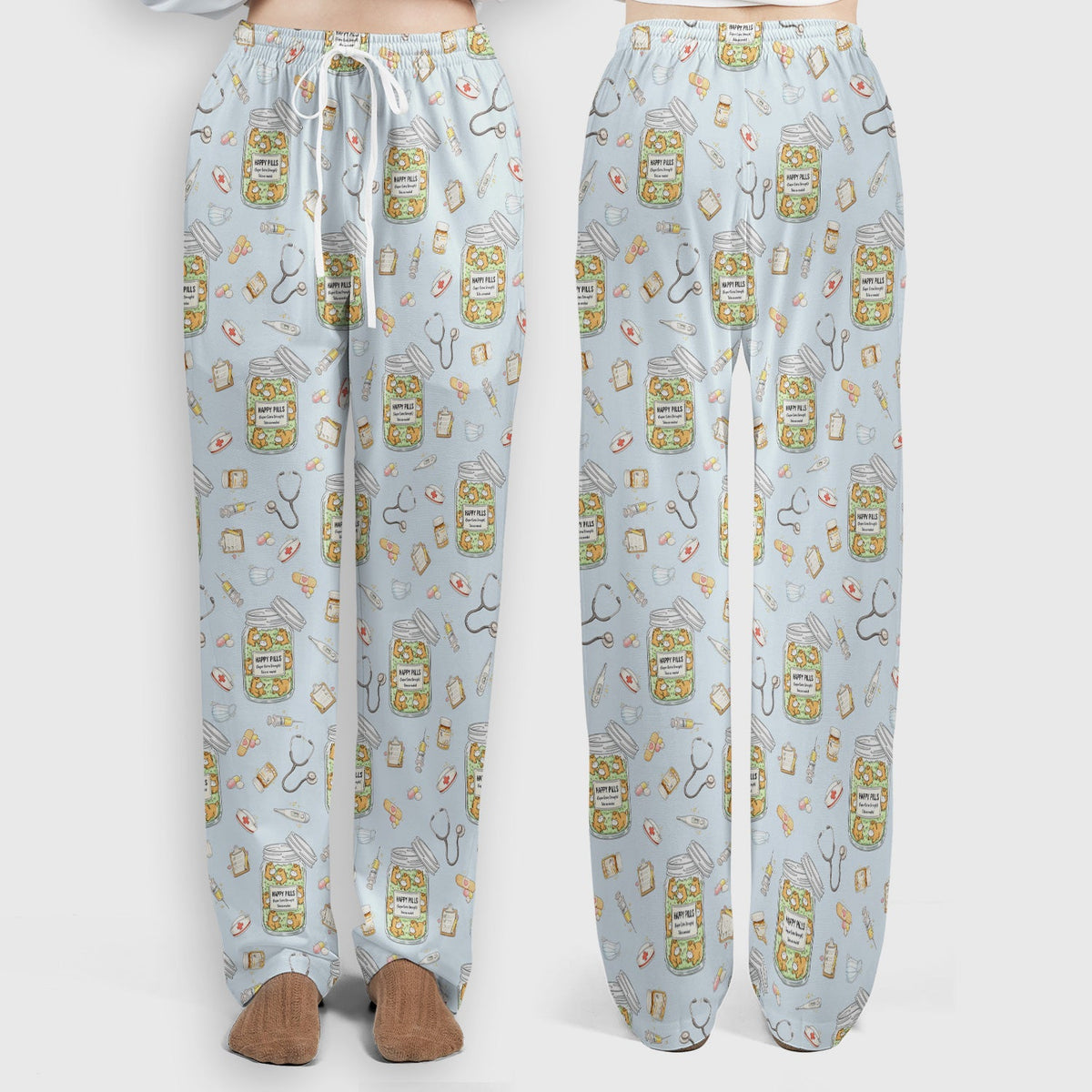 Happy Pills Horse Nurse Scrub Set