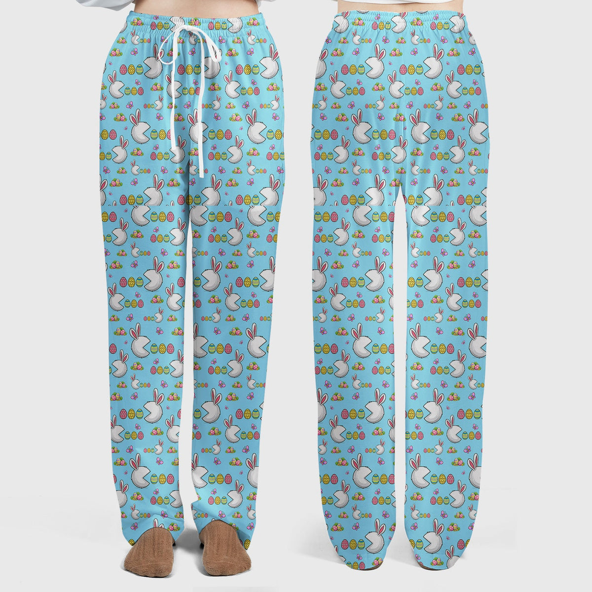 Bunny Colorful Eggs Nurse Scrub Set - Easter Gift