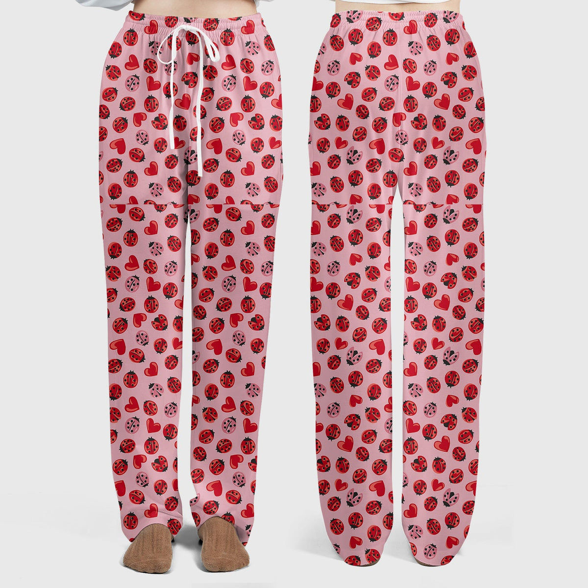 Ladybug Red Heart Nurse Scrub Set