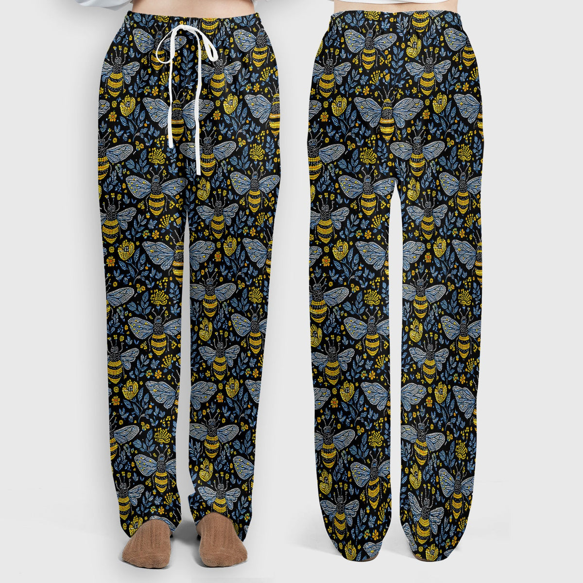 Honey Bee Wildflower Garden Nurse Scrub Set