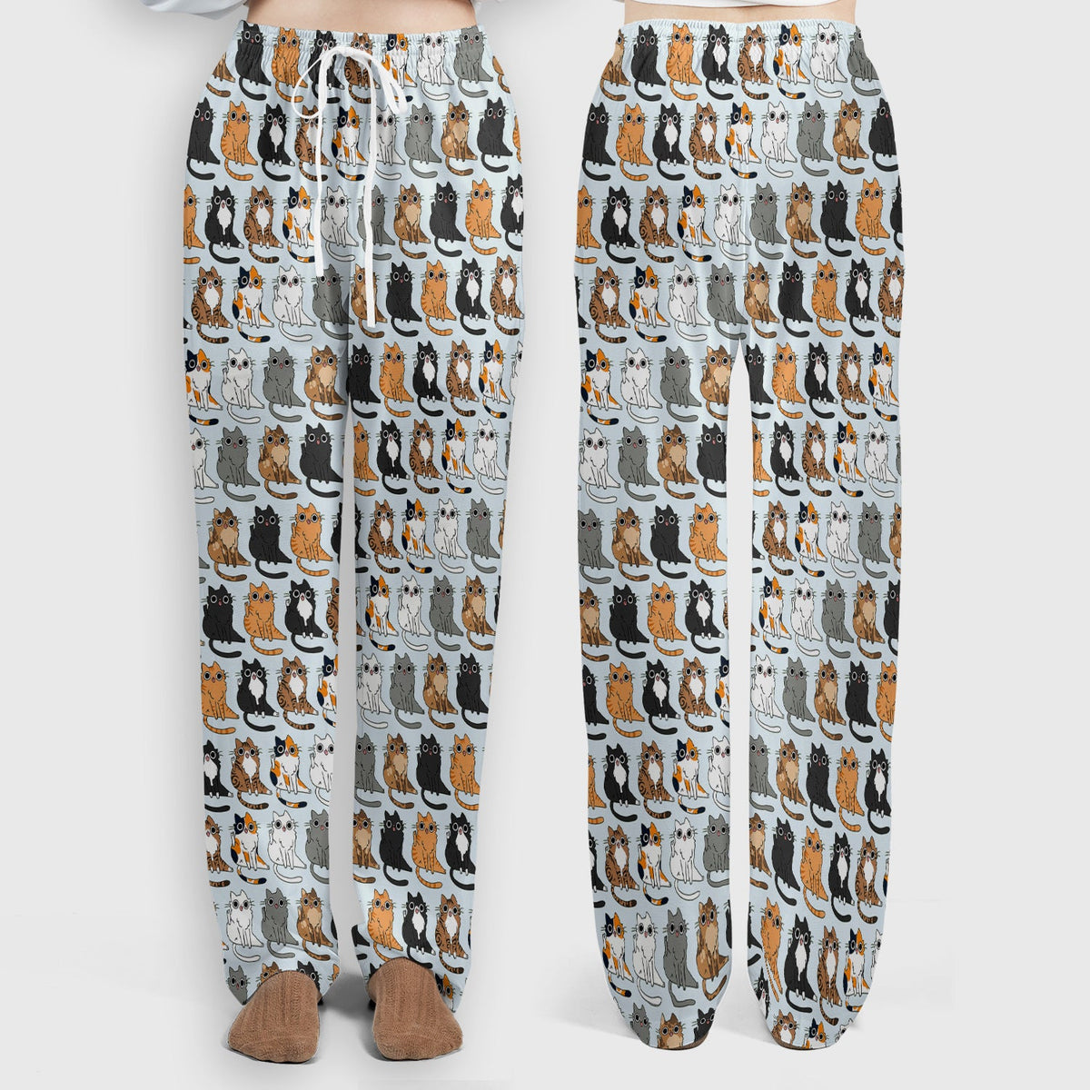 Cat Pattern Nurse Scrub Set