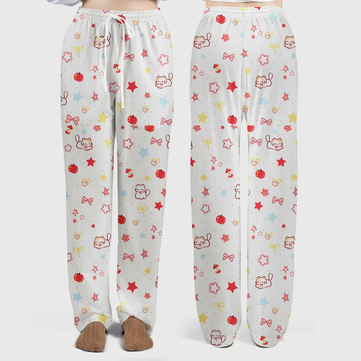 Kawaii Cat Bow Star Nurse Scrub Set
