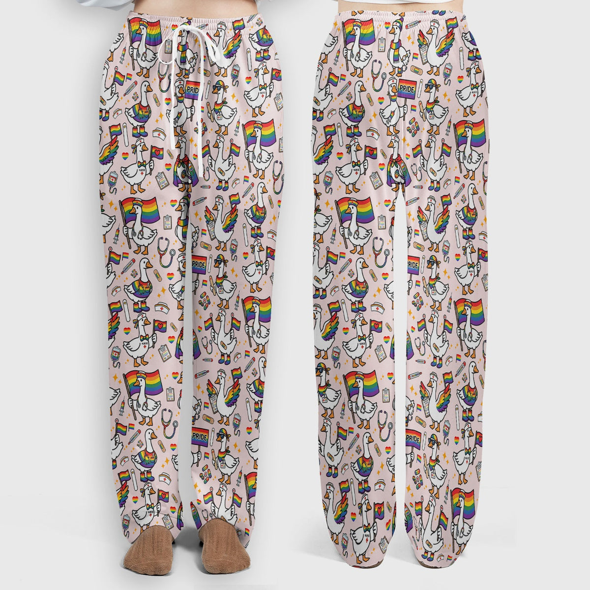 LGBT Pride Nurse Duck Scrub Set