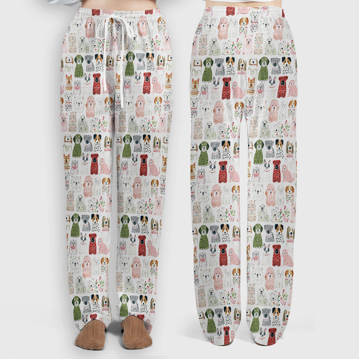 Dog Breeds Nurse Scrub Set