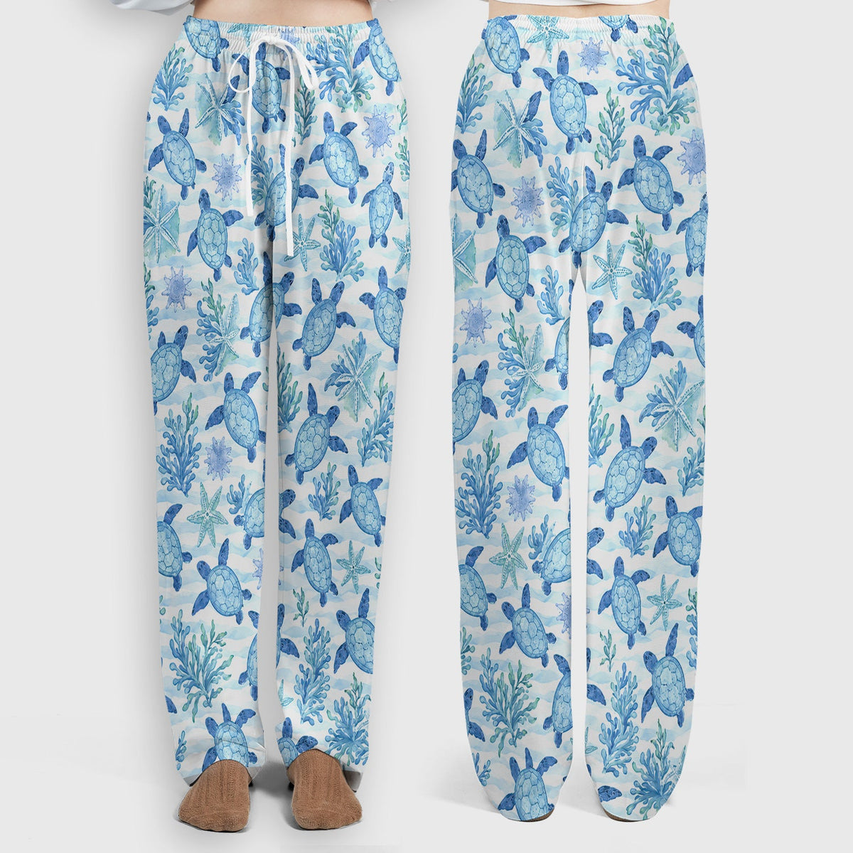Coastal Sea Turtle Coral Nurse Scrub Set