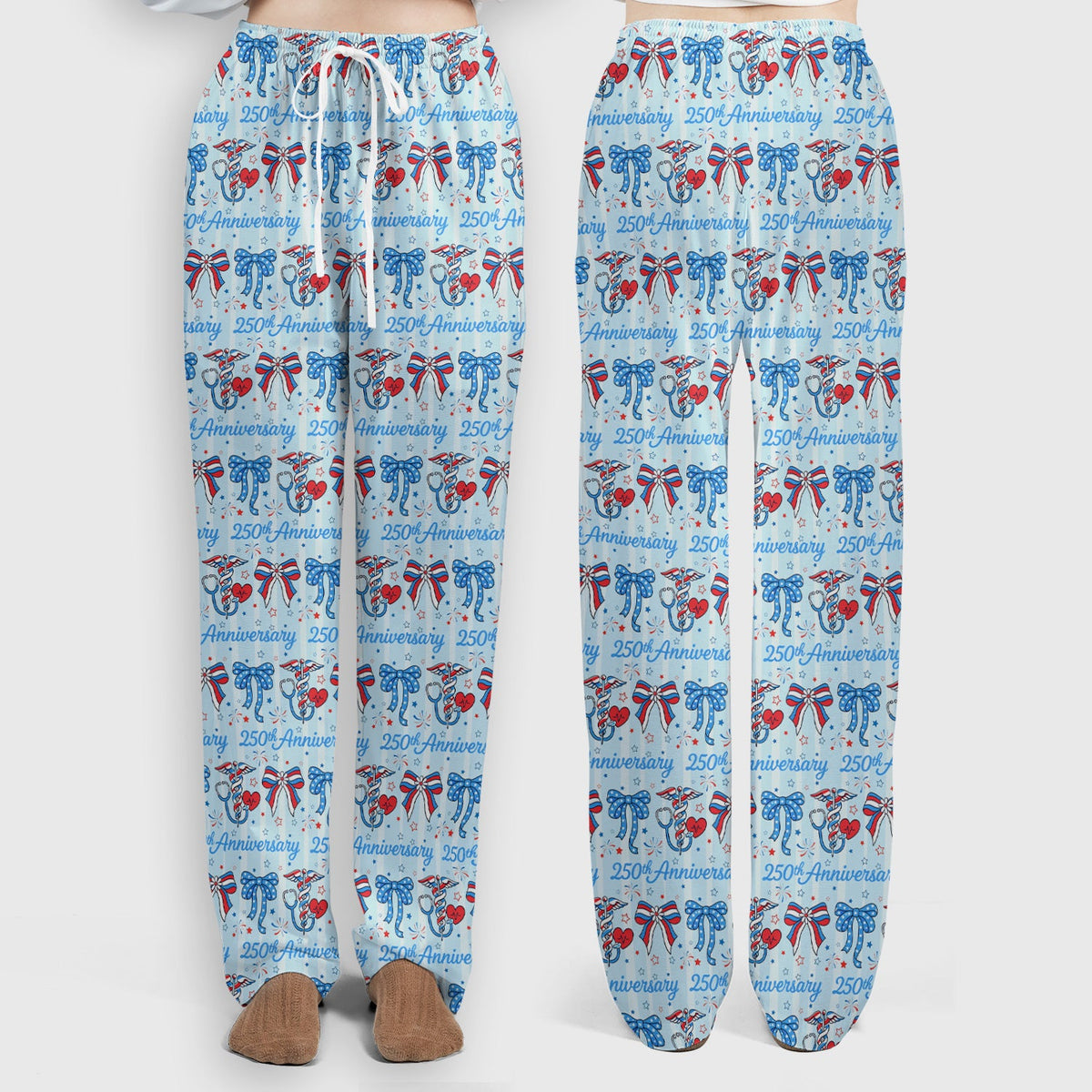 250th Anniversary Nurse Ribbon Heart Scrub Set