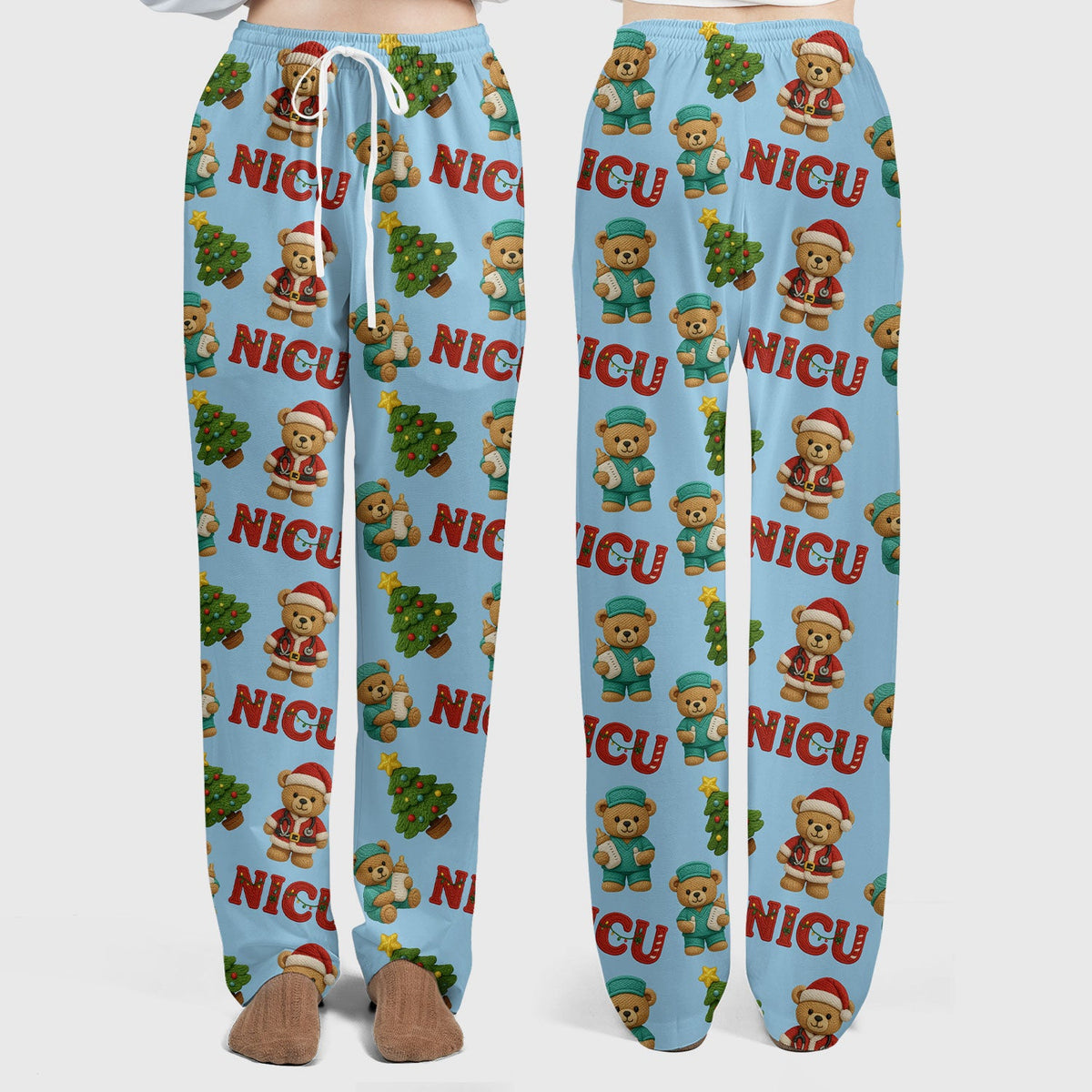 NICU Nurse Teddy Bear Scrub Set - Christmas Gift