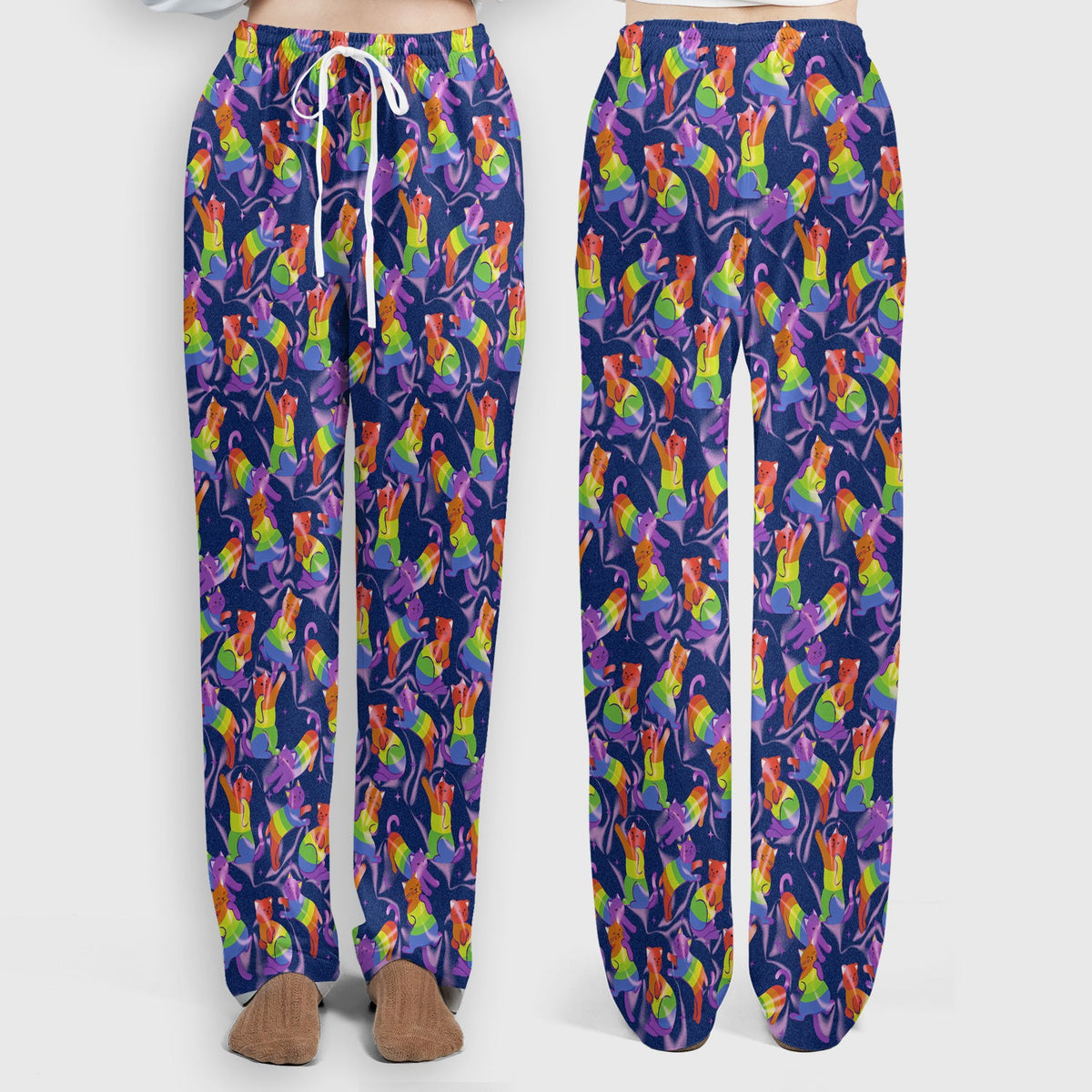 Rainbow Pride Cat Nurse Scrub Set