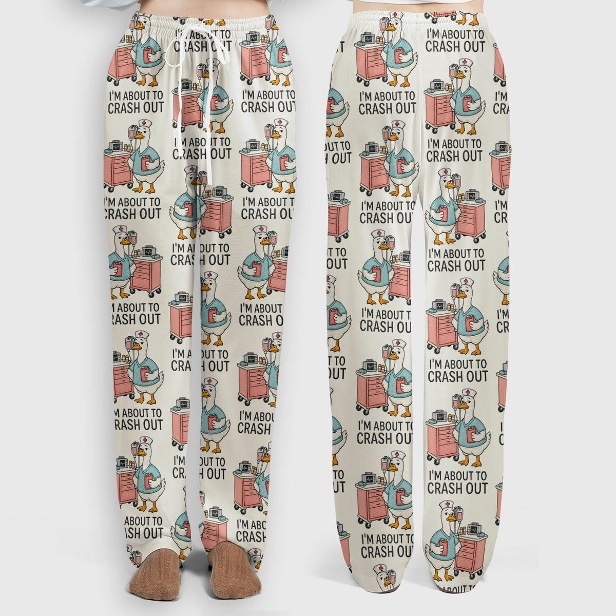 Goose Crash Out Nurse Scrub Set