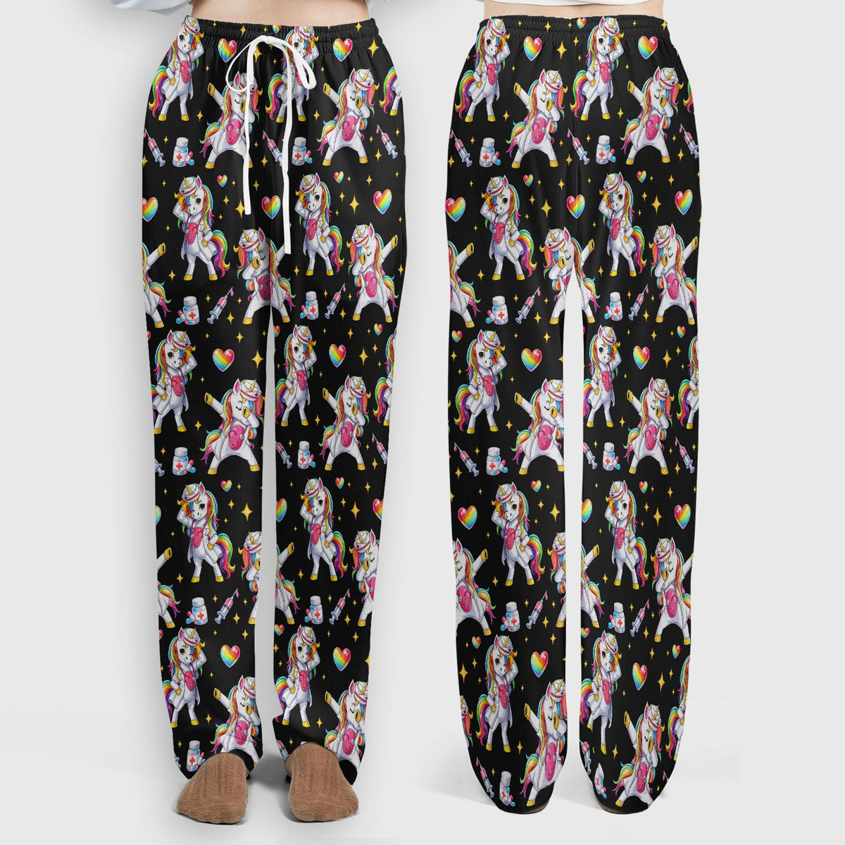 Nurse Unicorn Rainbow Scrub Set