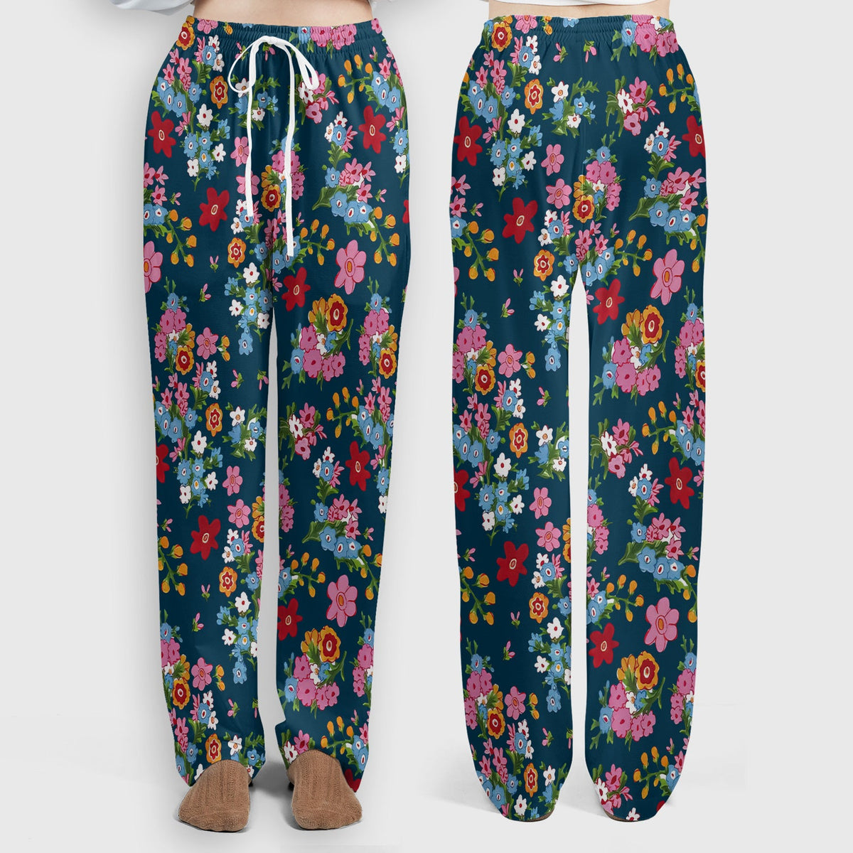 Vintage Floral Bouquet Nurse Scrub Set
