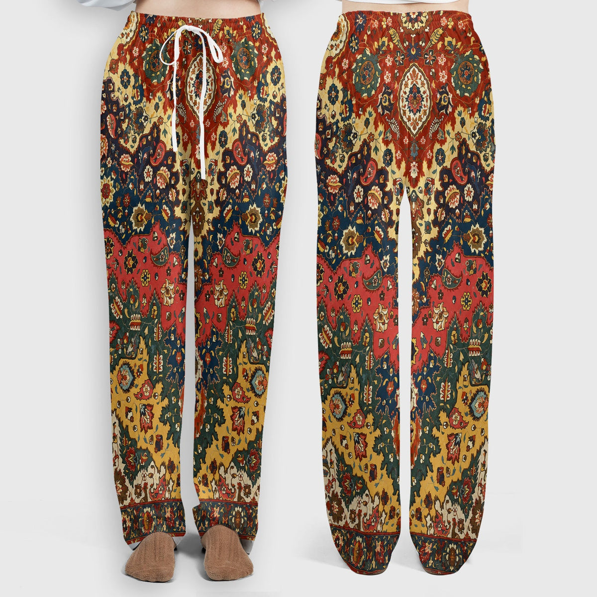 Vintage Persian Rug Floral Nurse Scrub Set