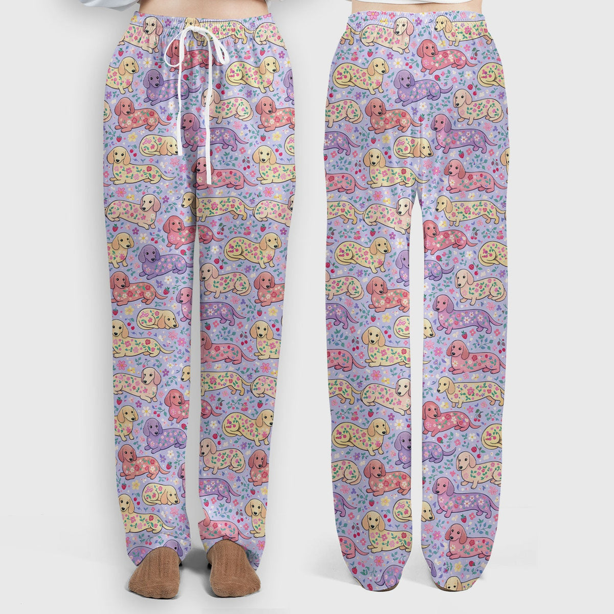 Dachshund Floral Nurse Scrub Set