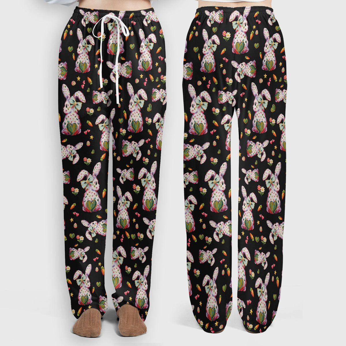 Pastel Bunny Easter Nurse Scrub Set