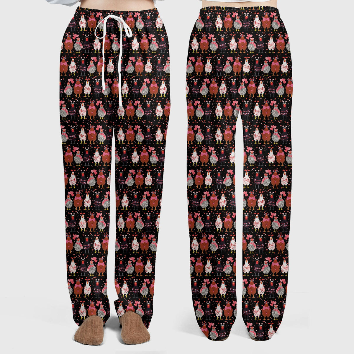 Chicken Valentine Nurse Scrub Set
