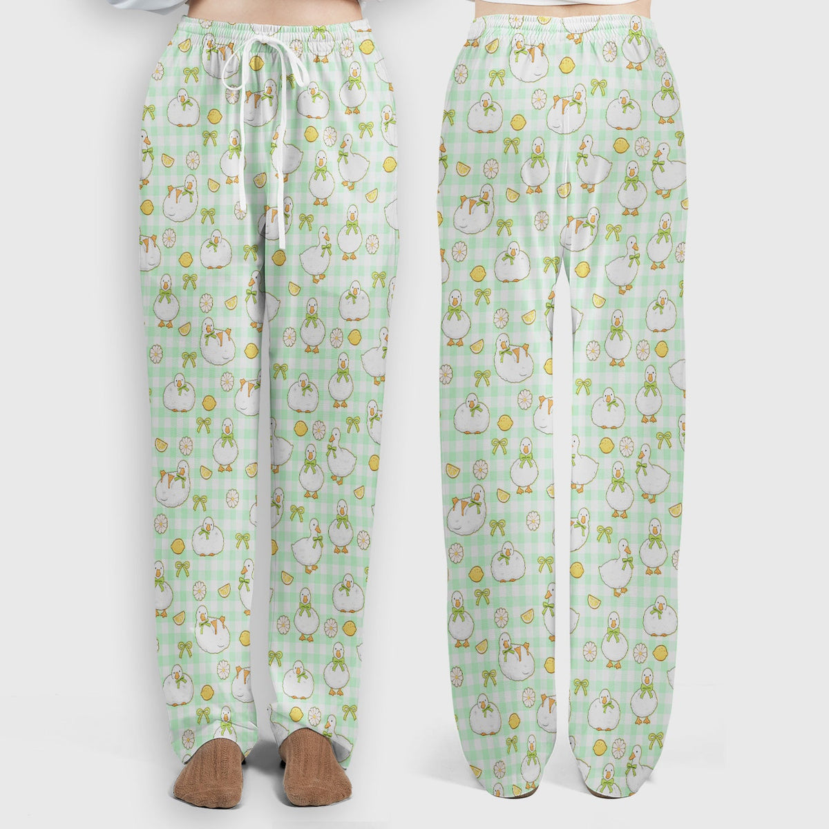 Adorable Ducks Lemon Daisy Nurse Scrub Set