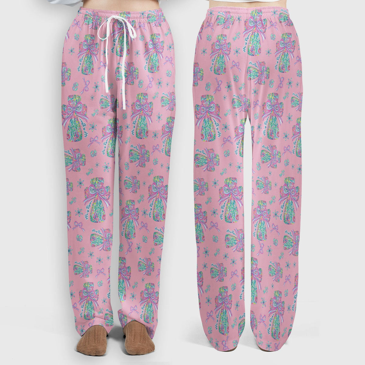 Colorful Bow Nurse Scrub Set