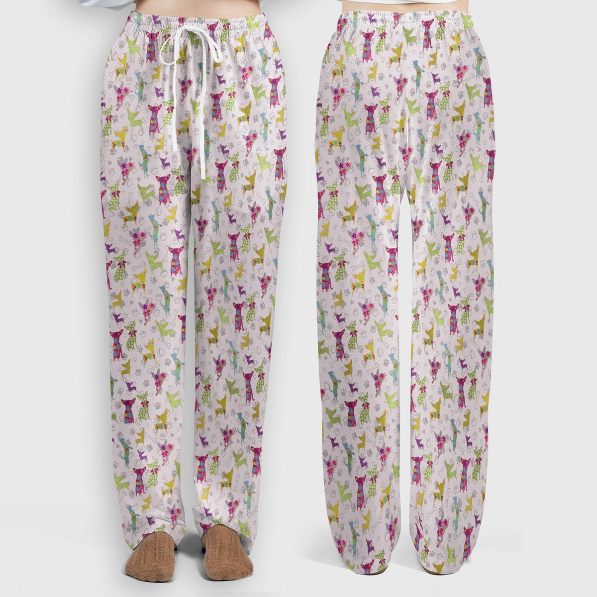 Colorful Playful Dog Nurse Scrub Set