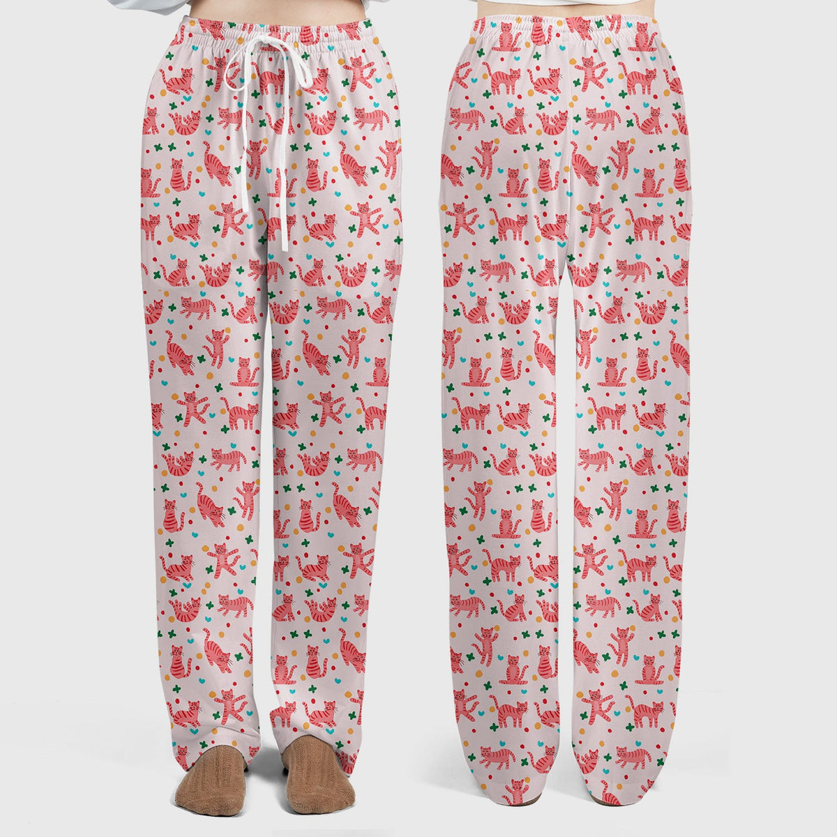 Pink Cat Nurse Scrub Set