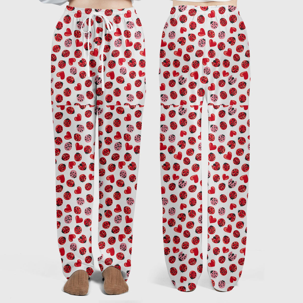Ladybug Red Heart Nurse Scrub Set