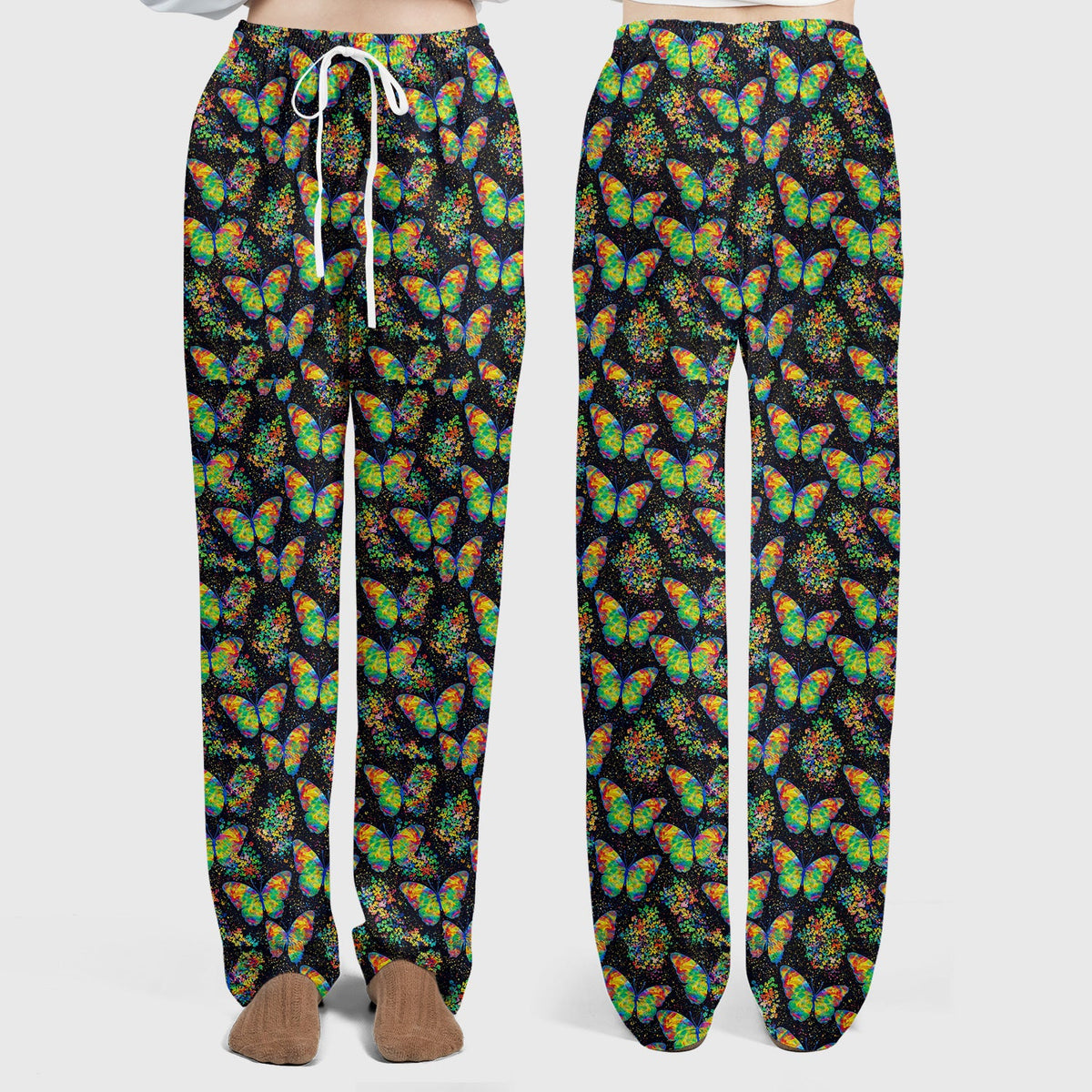 Rainbow Butterfly Galaxy Nurse Scrub Set