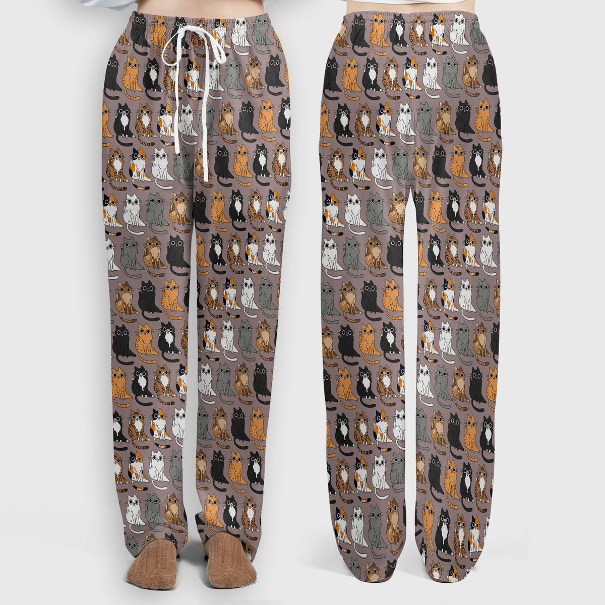 Cat Pattern Nurse Scrub Set