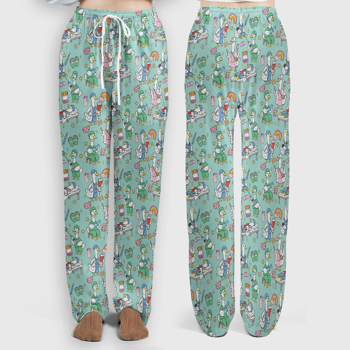 Duck Medical Doodle Nurse Scrub Set