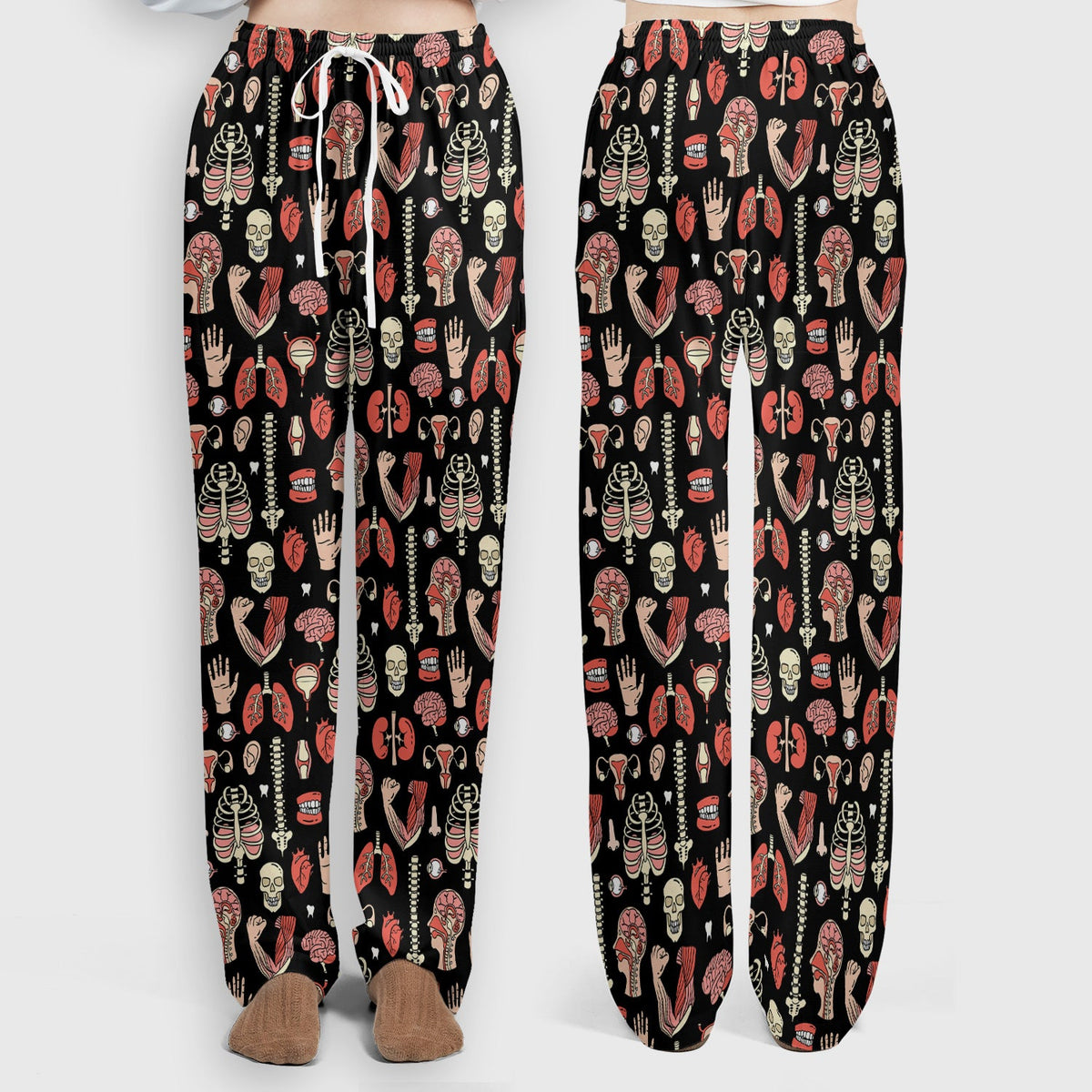 Human Anatomy Body Parts Nurse Scrub Set