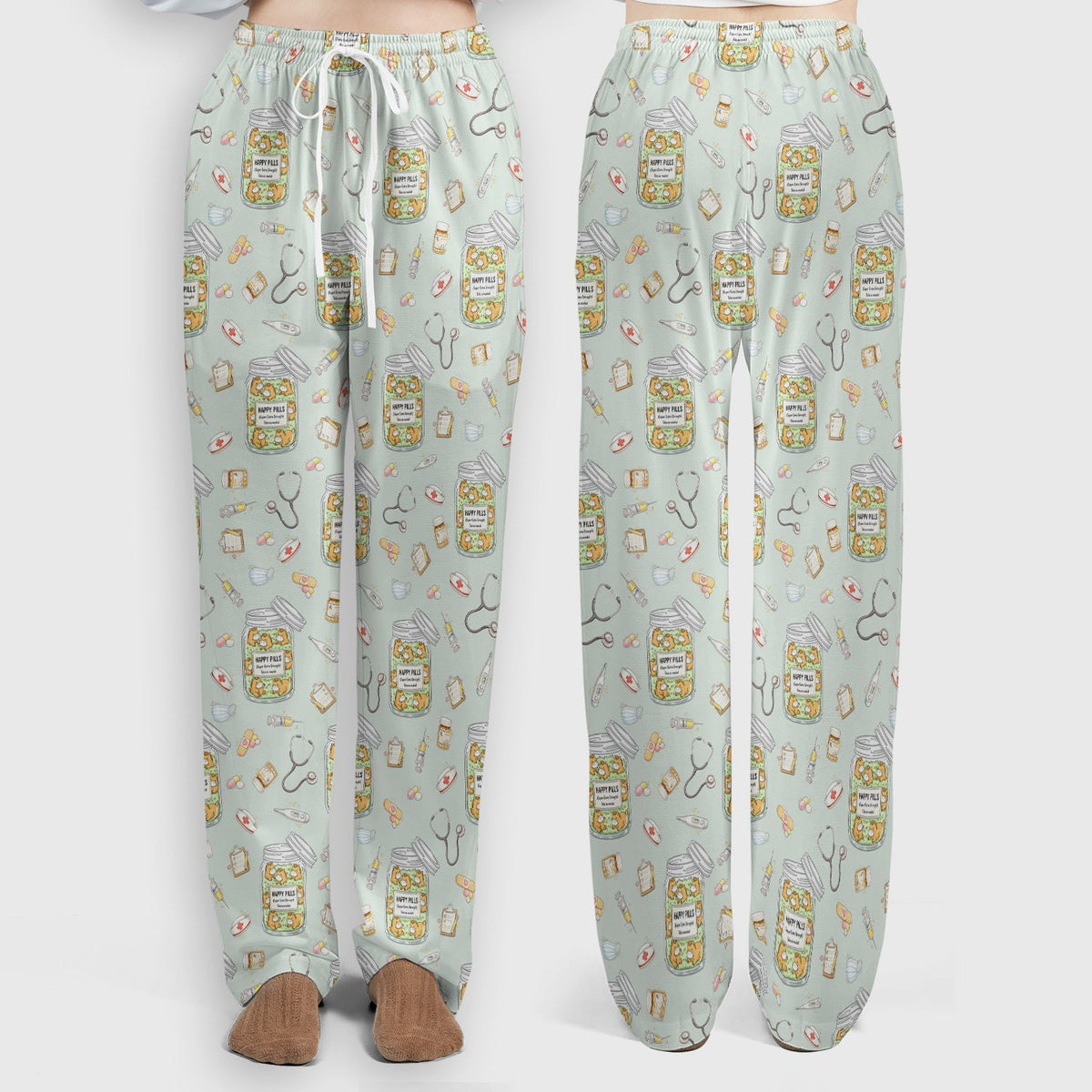 Happy Pills Horse Nurse Scrub Set
