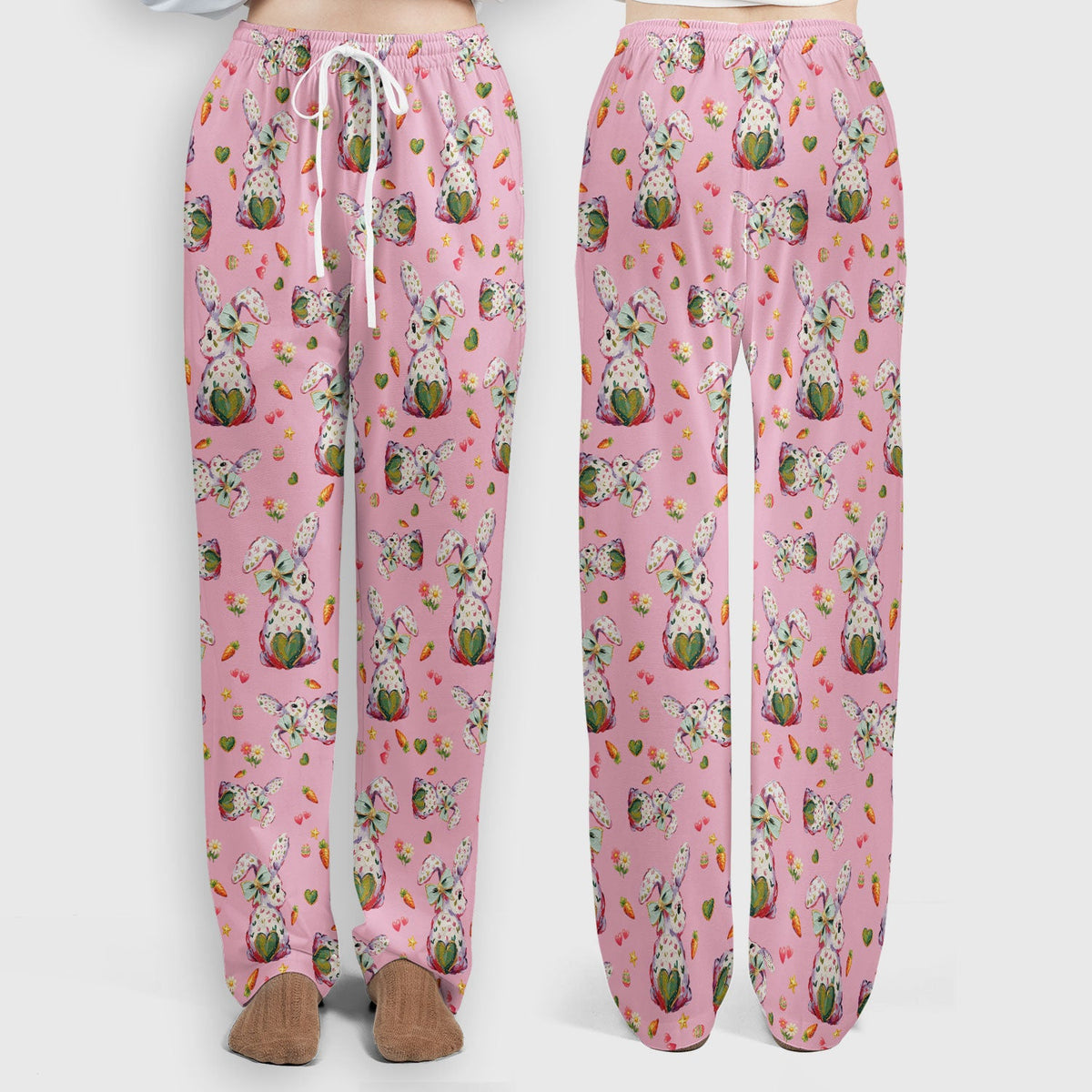 Pastel Bunny Easter Nurse Scrub Set
