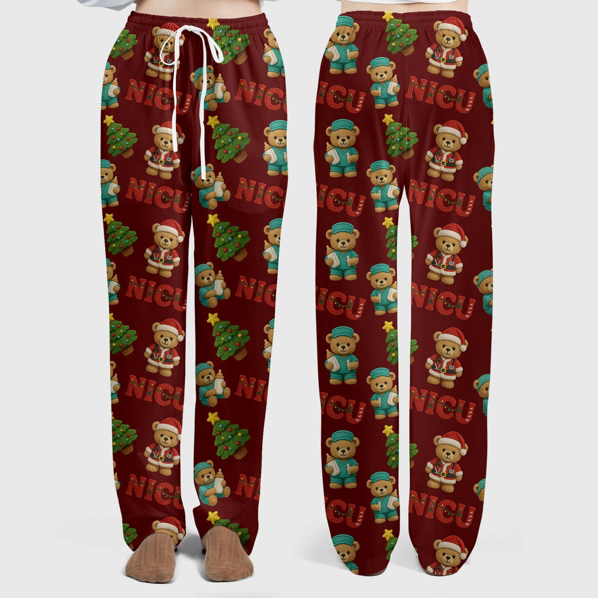 NICU Nurse Teddy Bear Scrub Set - Christmas Gift
