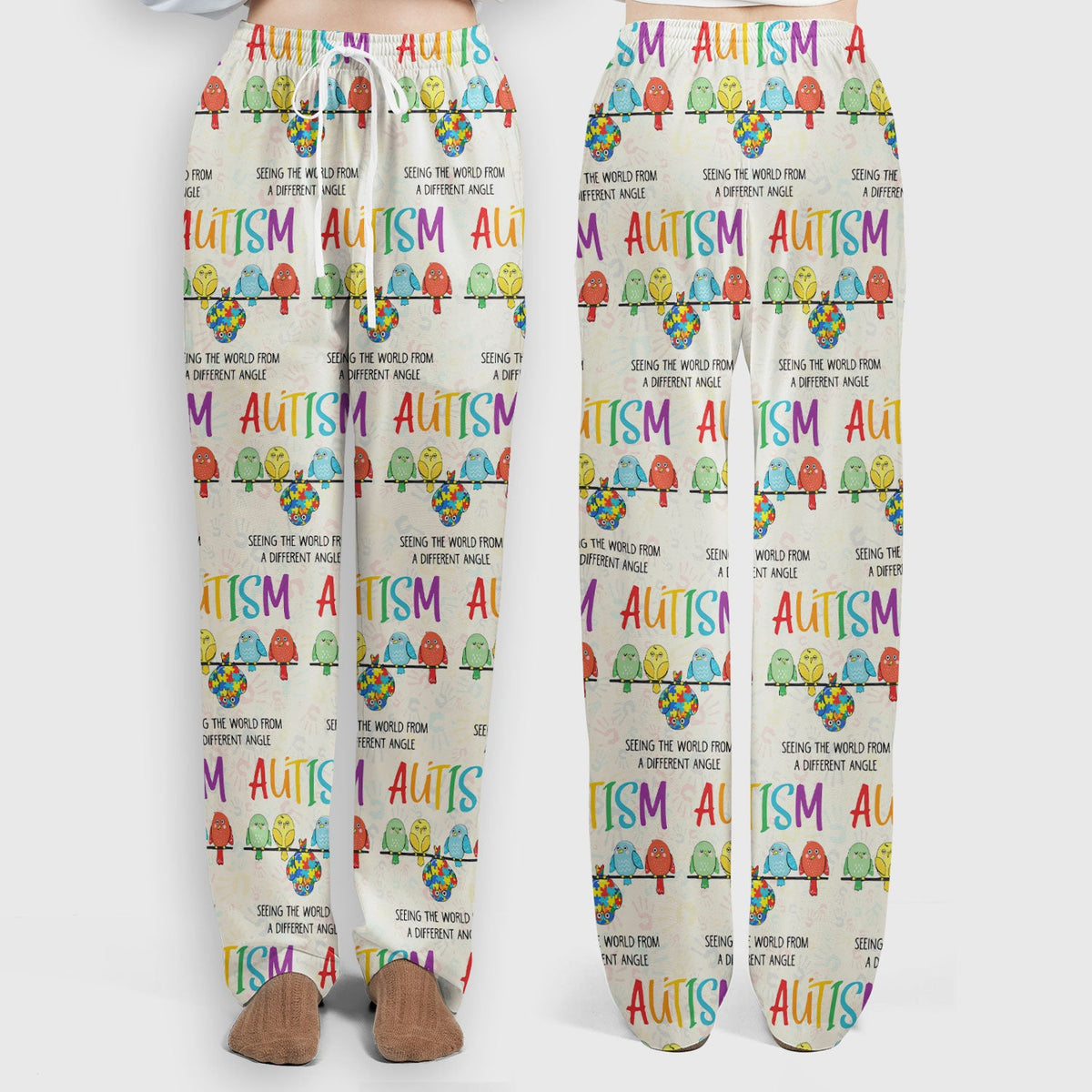 Autism Seeing The World From A Different Angle Nurse Scrub Set