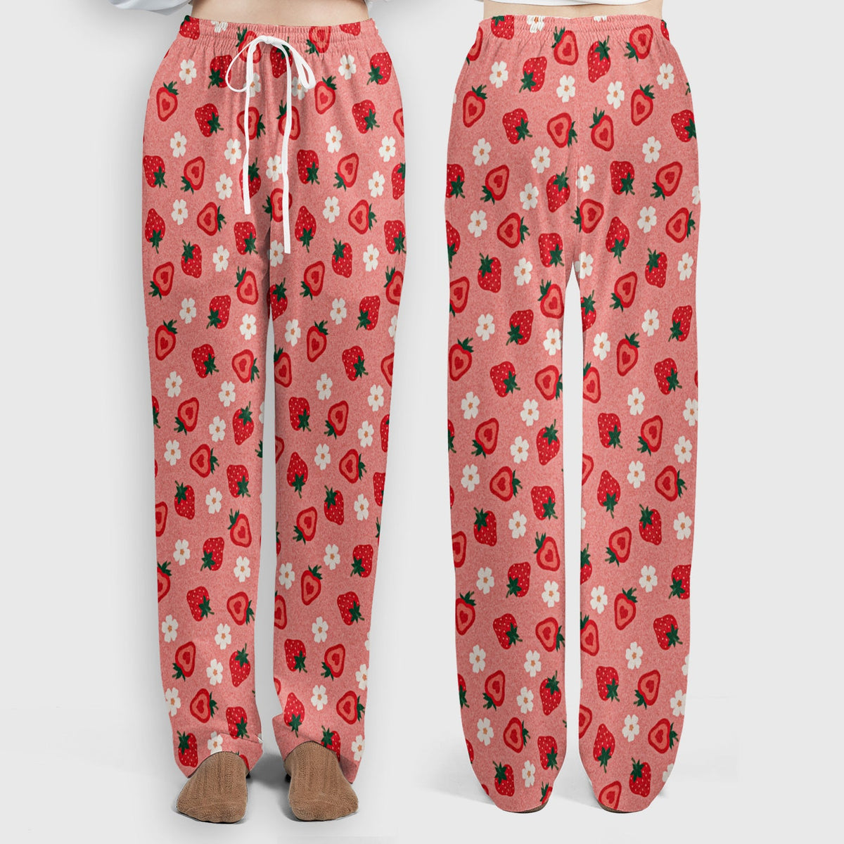 Sweet Strawberry Blossom Nurse Scrub Set