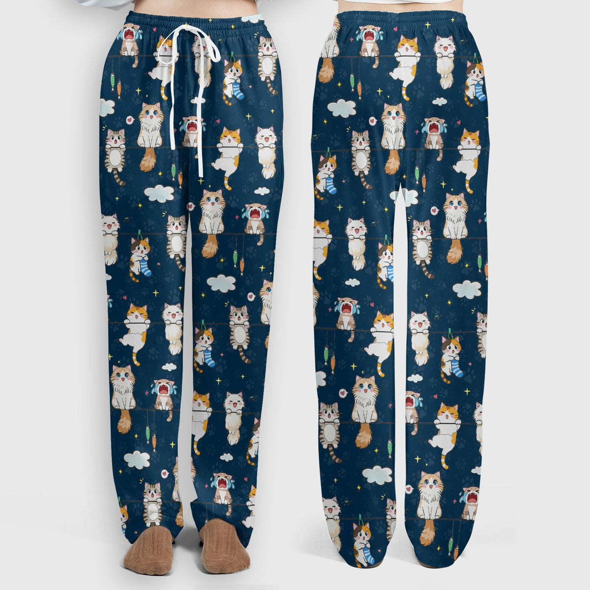 Cats With Cute Expressions Nurse Scrub Set