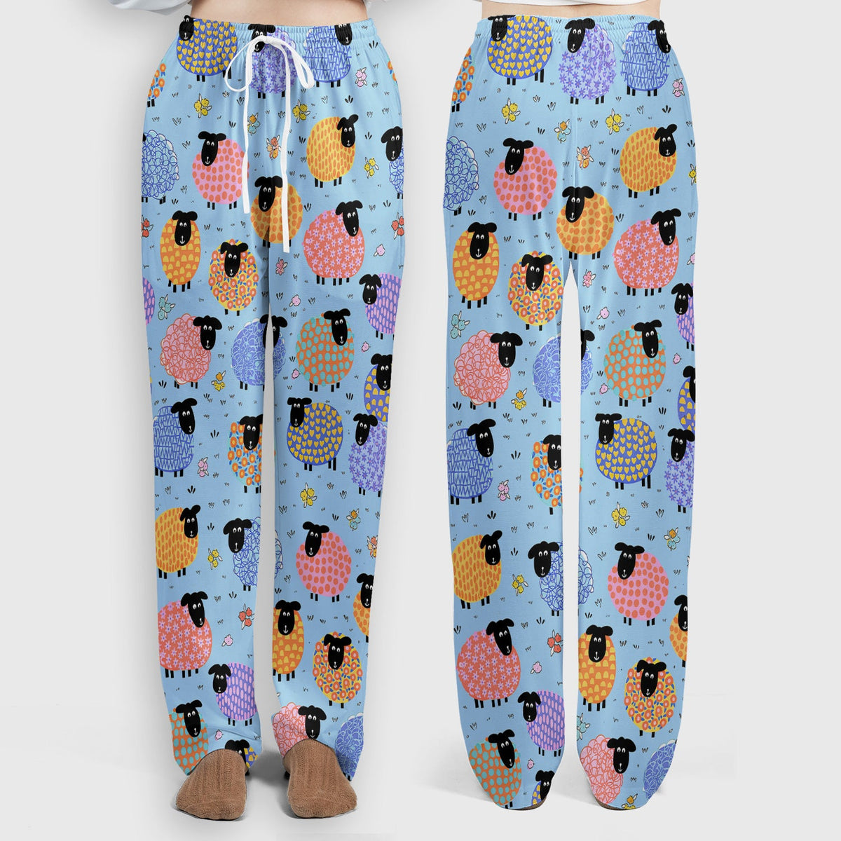 Colorful Sheep Nurse Scrub Set