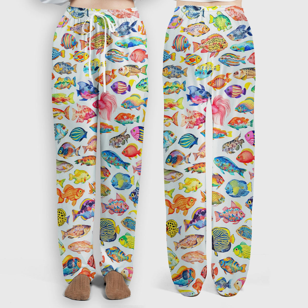 Colorful Tropical Fish Nurse Scrub Set