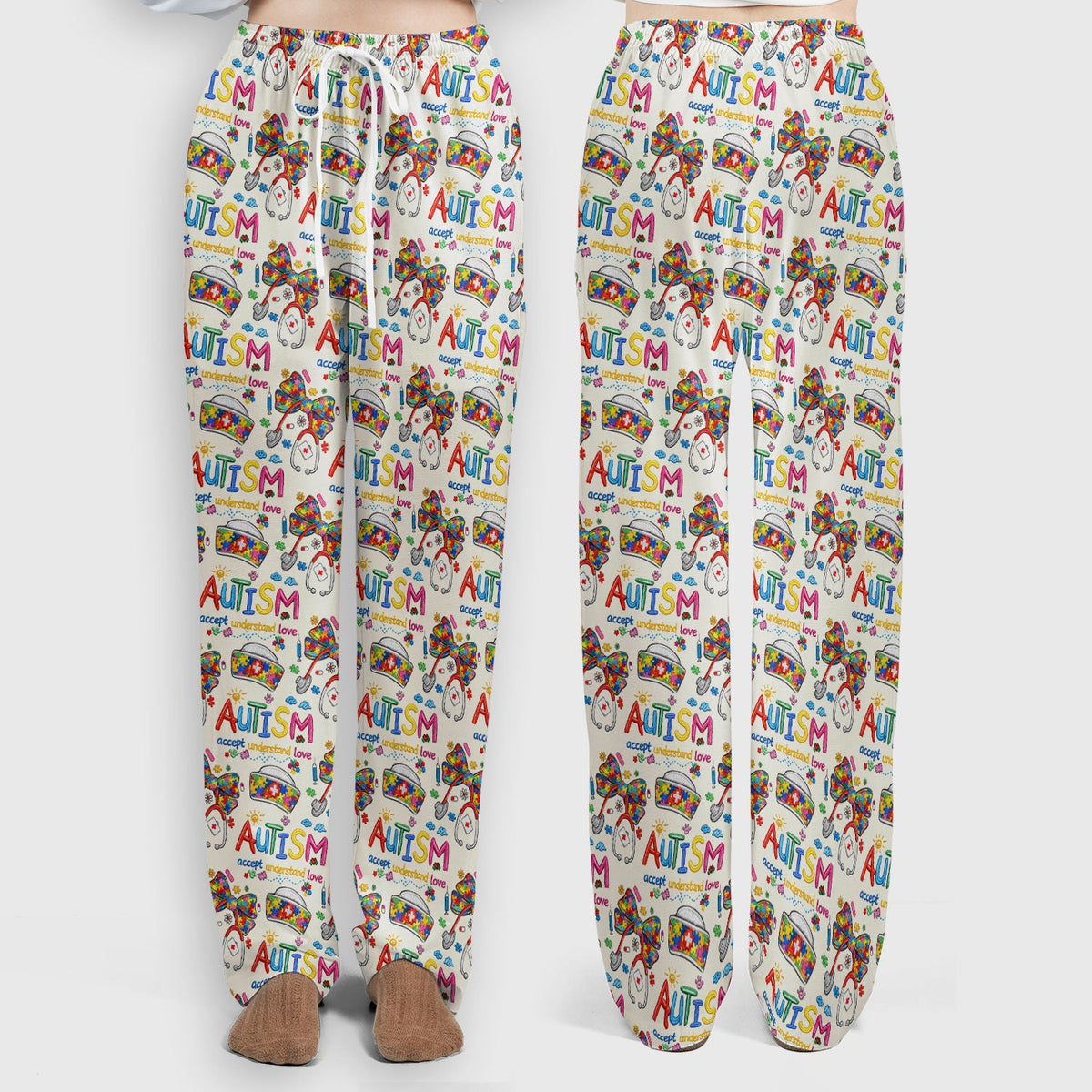 Autism Awareness Accept Understand Love Nurse Scrub Set